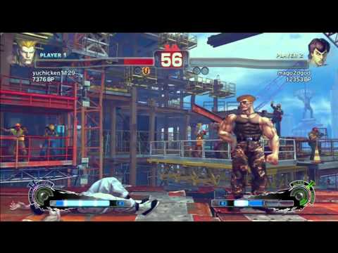 SSF4: yuchicken1129 (Guile) VS mago2dgod [Mago] (Fei Long)