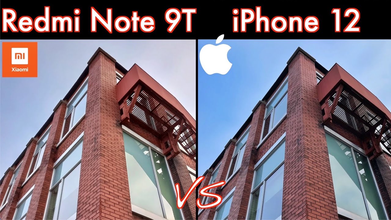Xiaomi Redmi Note 9T VS iPhone 12 - Camera Comparison