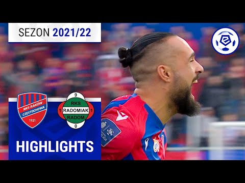 Raków Częstochowa - Radomiak Radom 2:2 | SKRÓT | Ekstraklasa 2021/22 | 4. Kolejka