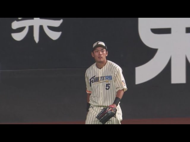 【7回表】失点を阻止!!ファイターズ・野村佑希と奈良間大己の見事な中継プレー!!  2024年7月16日 北海道日本ハムファイターズ 対 東北楽天ゴールデンイーグルス