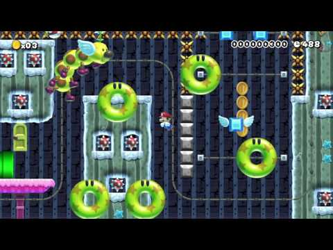 Wiggler's Wacky Water Races by Enkay - SUPER MARIO MAKER - No Commentary 1AI