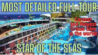 The Ultimate Detailed Full Walking Tour of Royal Caribbean's Star of the Seas Newest Cruise Ship