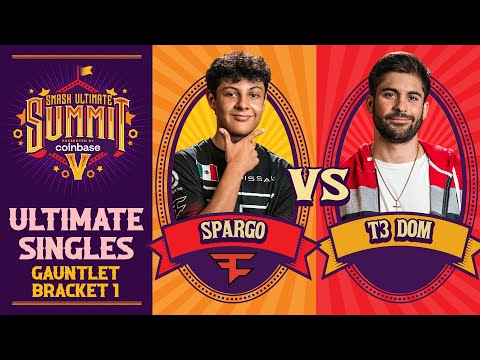 Sparg0 vs T3 DOM - Gauntlet R2 Ultimate Summit 5 - SSBU Singles | Cloud vs Richter