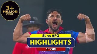 1st ODI | Highlights | Afghanistan Tour Of Sri Lanka | 25th November 2022