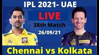 Chennai vs Kolkata, 38th Match - Live Cricket Score