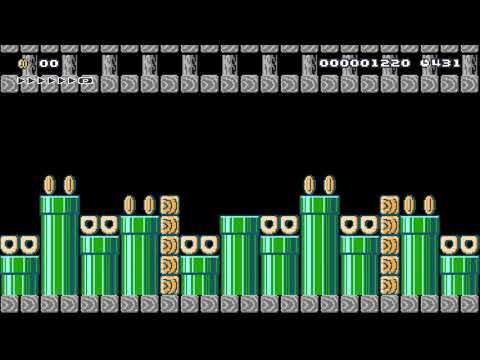 Super Mario Maker - Escape Game:  The Forty Pipes by Nocta15 ® [No Clues]