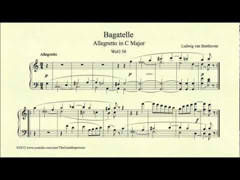 Beethoven, Bagatelle in C major, WoO 56