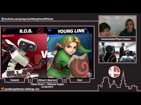 Flame Choke 7 - Retrobot (ROB) vs. Archy (Young Link, Sheik) - Winner's Semis - Ult Singles (2/9/19)