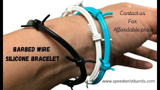 Awesome Barbed Wire Silicone Bracelet || speedwristbands