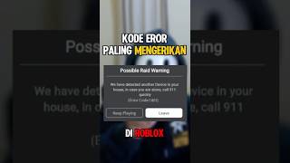 JANGAN SAMPAI KODE EROR INI MUNCUL DI ROBLOX KALIAN😱