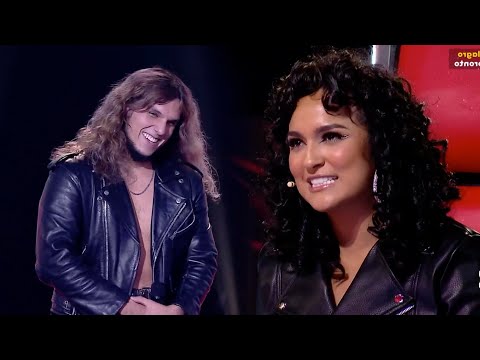 Sebastián Palma captivated audiences with a musical fusion of heavy metal and pop on The Voice Peru