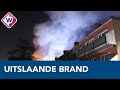 Bizarre beelden: woningblok Haagse Schilderswijk in brand