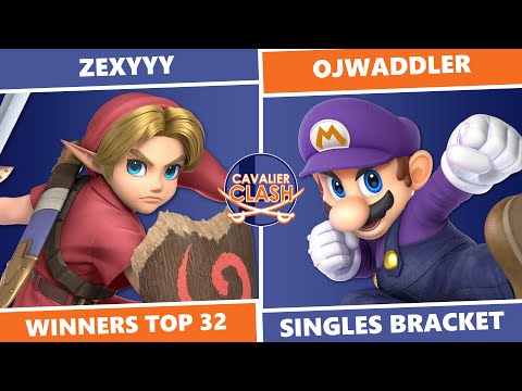 Cavalier Clash 4: Winners Top 32 - Zexyyy (Young Link) Vs Ojwaddler (Mario) SSBU Singles