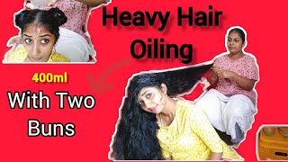 Download lagu Hair oiling with buns| Hair pulling | Heavy hair oiling Atrocities| sister's love | @SharmysVlogs mp3