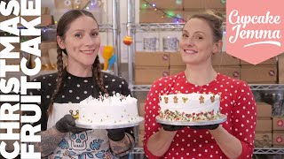 Christmas Cake Pt 2 With Jemma and Sally: Marzipan & Decoration | Cupcake Jemma