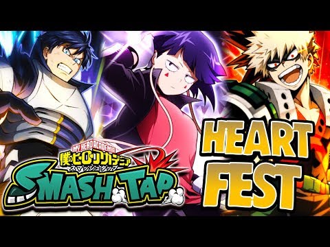 THE MOST BROKEN LUCK IN THE ENTIRE GAME!! Heart Smash Fest Summons - My Hero Academia Smash Tap
