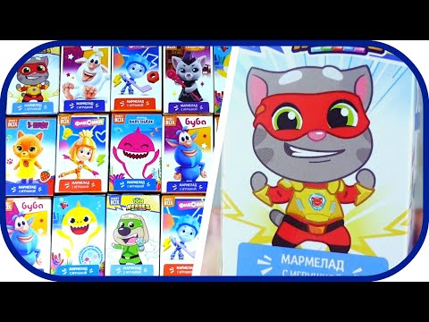 🎁 50 коробочек СВИТ БОКС. Кот Том, Фиксики, Кошки, Буба, Акуленок.