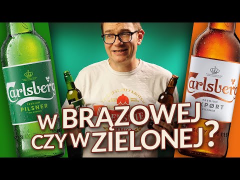 Carlsberg vs Carlsberg Expørt - zielona vs brązowa butelka #żebyściewyniemusieli
