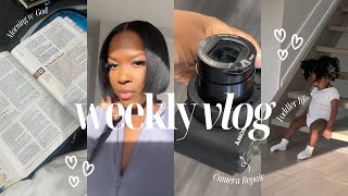 Weekly Vlog | I'm back!! Morning routine, Fixing my camera, Birthday party! Toddler mom life!