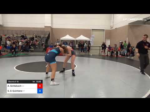 59 Kg Round Of 16 Andrea Schlabach Team Ohio Vs Syania Santana Quintana Team Montana