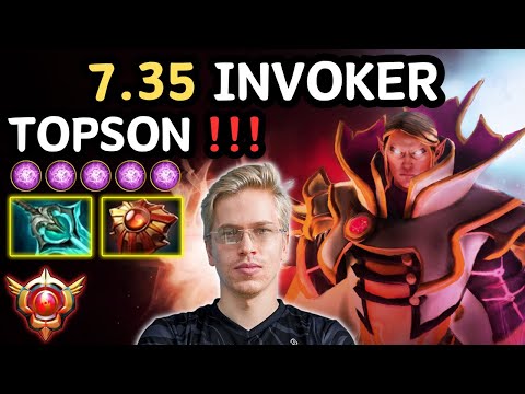 🔥 7.35 TOPSON Invoker WEX Highlights Gameplay 🔥 Grandmaster Tier TOPSON - Dota 2