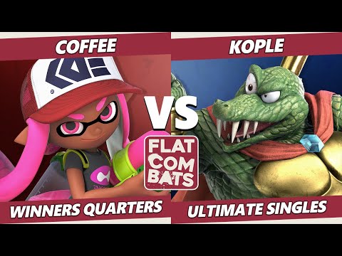 Flat Combats 5 Winners Quarters - Kople (K Rool) Vs. Coffee (Inkling) SSBU Smash Ultimate