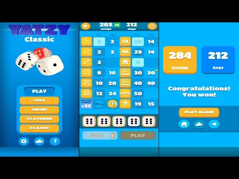 Yatzy (by Loop Games) - free online classical dice board game for Android and iOS - gameplay. - YouTube