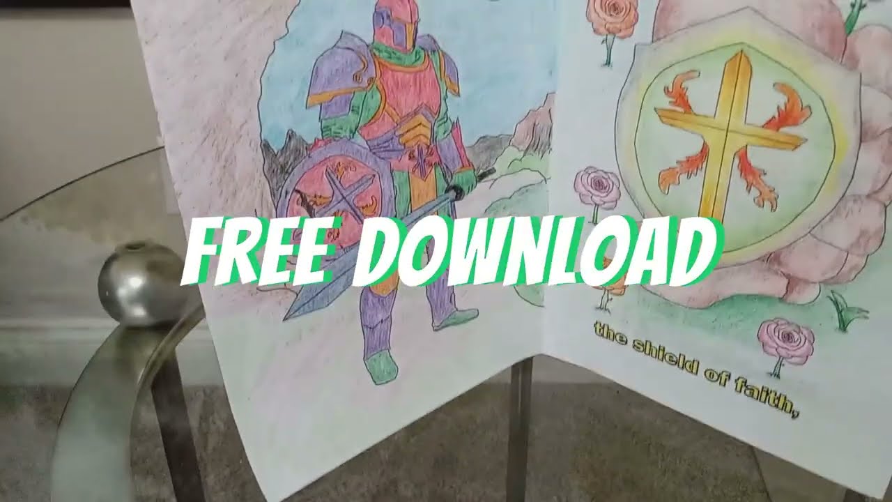 🛡️✨Creative Faith Time: Free Armor of God Coloring Printable