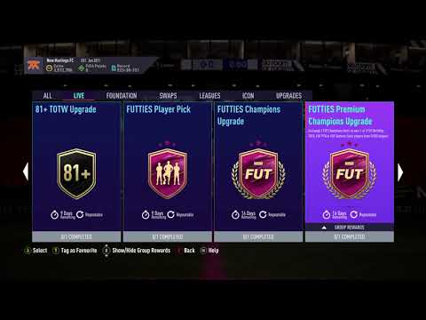 FUTTIES Ultimate Champions Upgrade Player Pick SBC FIFA 21