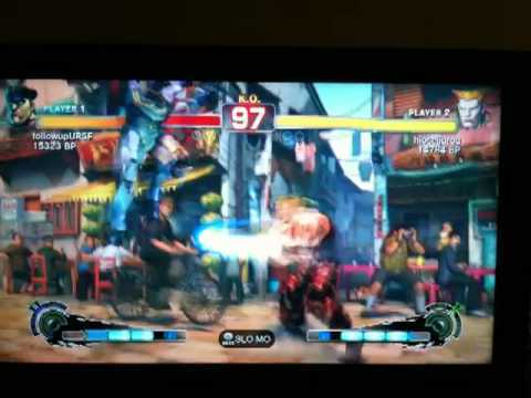 SUPER STREET FIGHTER 4 XBOX LIVE ENDLESS MATCH- followupURSF VS hioseijurou