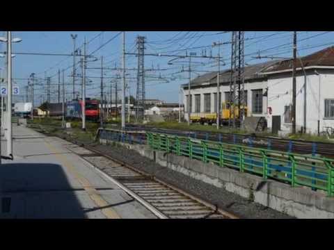 Treno Intermodale in uscita da Novara Boschetto