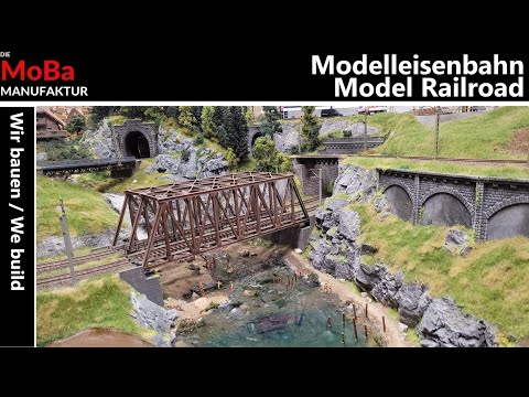 Model railroad H0 - WE BUILD the Alpine lake and pour 2K model water Lost Place tank lake bottom etc