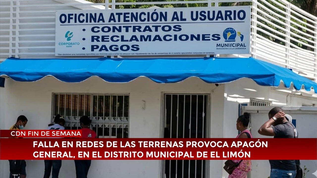 Falla en redes de Las Terrenas provoca apagón general, en el distrito municipal de El Limón