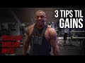 BRYST OG SKULDER TRÆNING! 3 TIPS TIL GAINS OG 1 SNEDIGT TRICK TIL AT BLIVE SKARP PÅ 25 MIN!