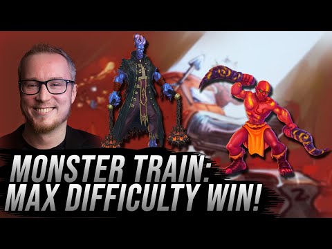 All Aboard the Train! | Melting Remnant/Hellhorned Covenant 25 Win (Max Difficulty!) | Monster Train