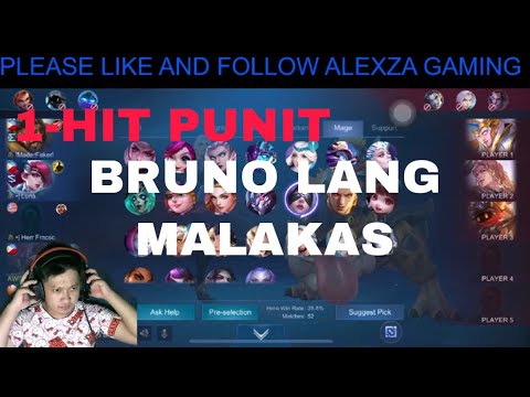 BRUNO 1-HIT PUNIT BUILD SAVAGE NA NAWALA PA| MOBILE LEGENDS