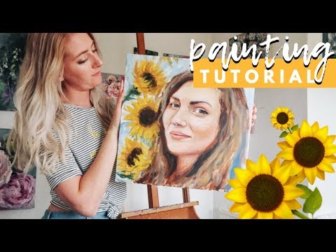 PAINTING TUTORIAL Acrylic Ocean for Beginners | Katie Jobling Art