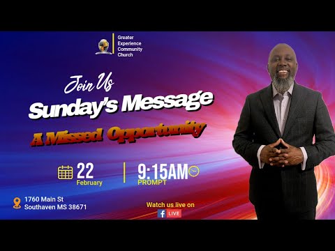 A Missed Opportunity | Pastor Lee Smith Jr. 