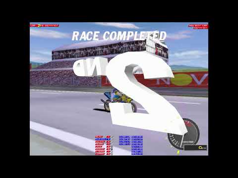 Moto Racer 2 PC Demo Gameplay (Windows 95 - PCem v15)