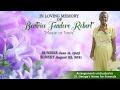 Celebrating The Life Of Beatrice Feadore Robert