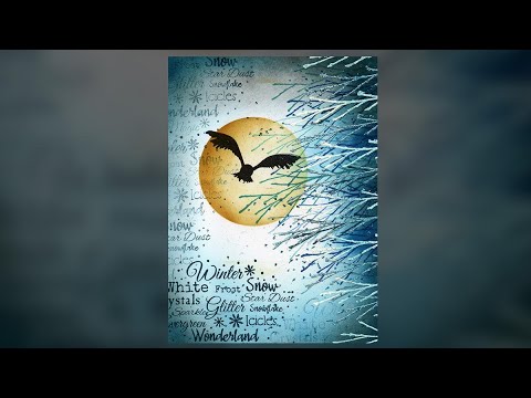 Brodwin’s Silent Flight in the Winter Sun - A Lavinia Stamps Tutorial