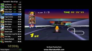 Mario Kart 64 150cc All Cups No Skips in 50:31 [N64 PAL]