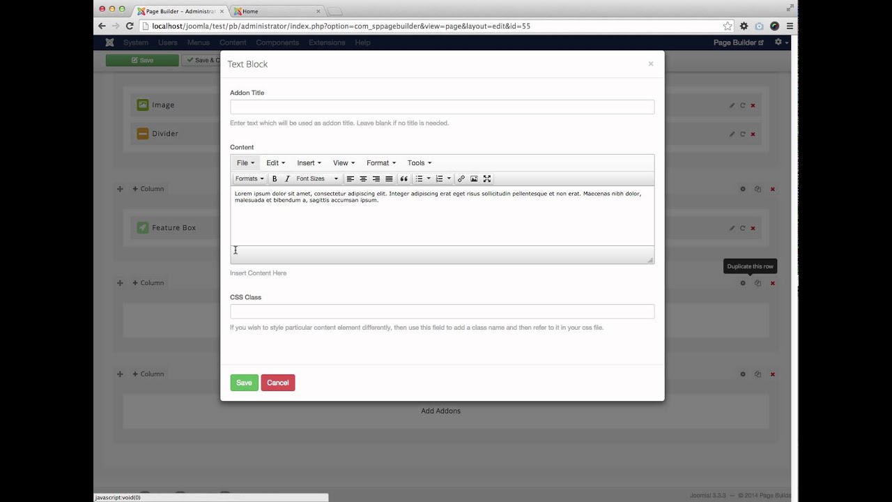 SP Page Builder Preview