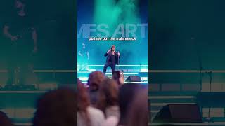 Train wreck live with James Arthur