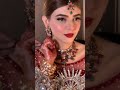 Pakistani Bridal Makeup Bride In Red Dress With Red Lipstick Golden Eyes With Red Lipstick