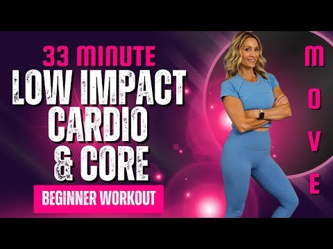 33 Minute Beginner Zone 2 Cardio + Core Workout | Low Impact Cardio