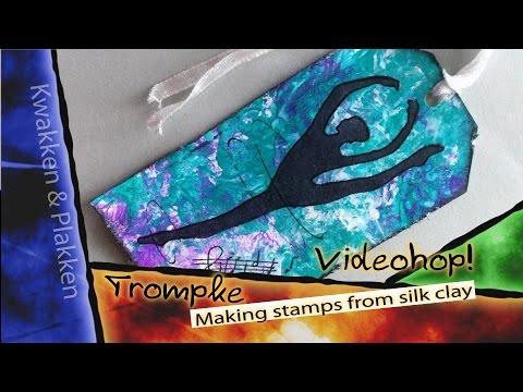 Trompke - VideoHop - Making stamps with Stencils and Silk Clay