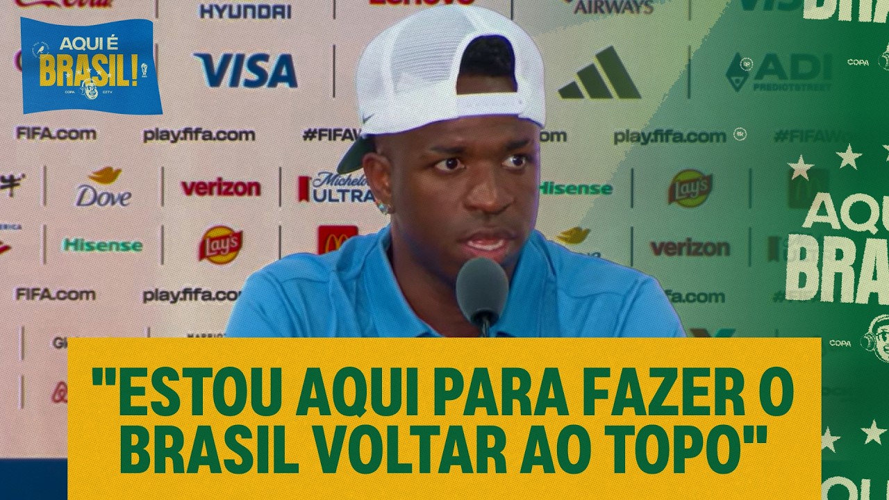 VINI JR FALA SOBRE A EXPECTATIVA DA ESTREIA E O ENTROSAMENTO | COLETIVA DA SELEÇÃO BRASILEIRA