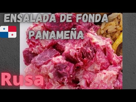 Como Hacer Ensalada de Papas con Remolacha Panameña 🇵🇦 / Russian Potato Salad