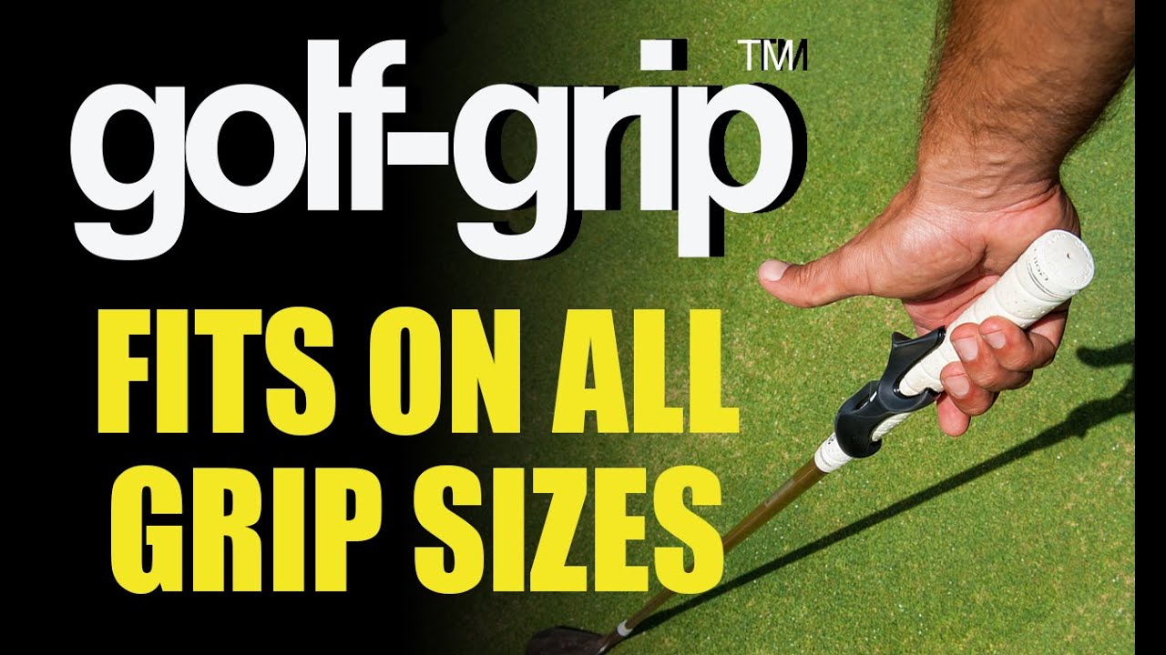 Golf-Grip™ golf training aid fits on any grip size